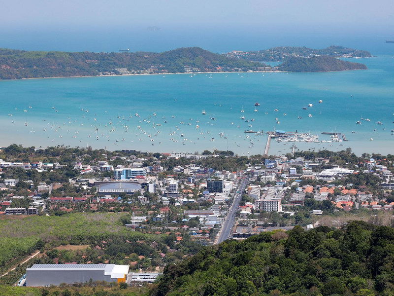 Phuket karon coastal overview